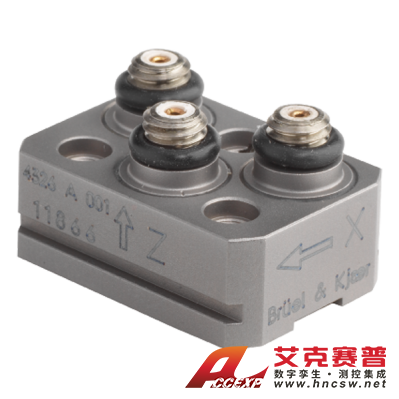 HBK 4326-A-001型  微型三軸壓電電荷型加速度計，帶槽，不含電纜