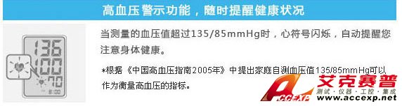 高血壓警示功能 高血壓警示功能