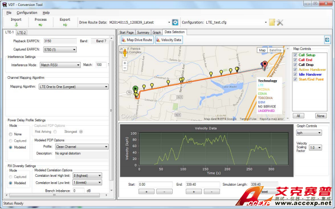 Spirent思博倫Live2Lab虛擬駕駛測試轉換工具