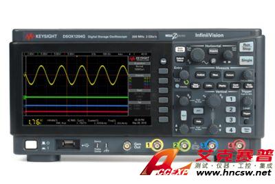 keysight是德 DSOX1204G 示波器:70/100/200 MHz,4 個模擬通道