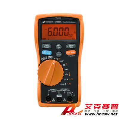keysight是德 U1233A 手持式數字萬用表,3位半