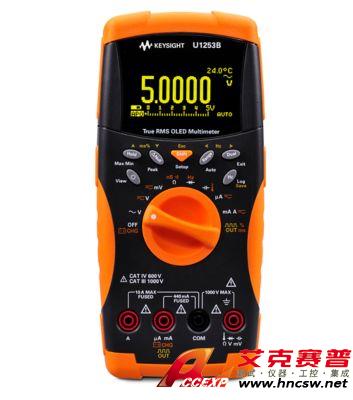 keysight是德 U1253B 手持式數字萬用表,4位半,OLED 顯示屏