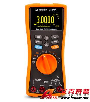 keysight是德 U1273A 手持式數字萬用表,4位半,IP54,OLED 顯